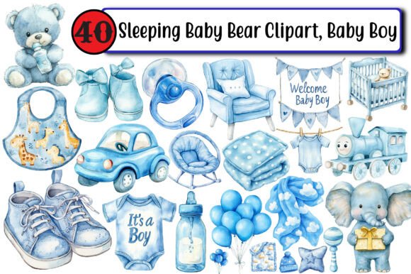 Download Sleeping Baby Bear Clipart, Baby Boy - Bear clipart Collection