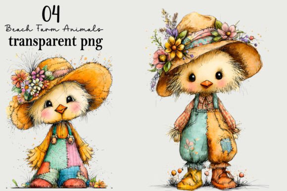 Download Whimsical Farm Chick Clipart - Chick Collection